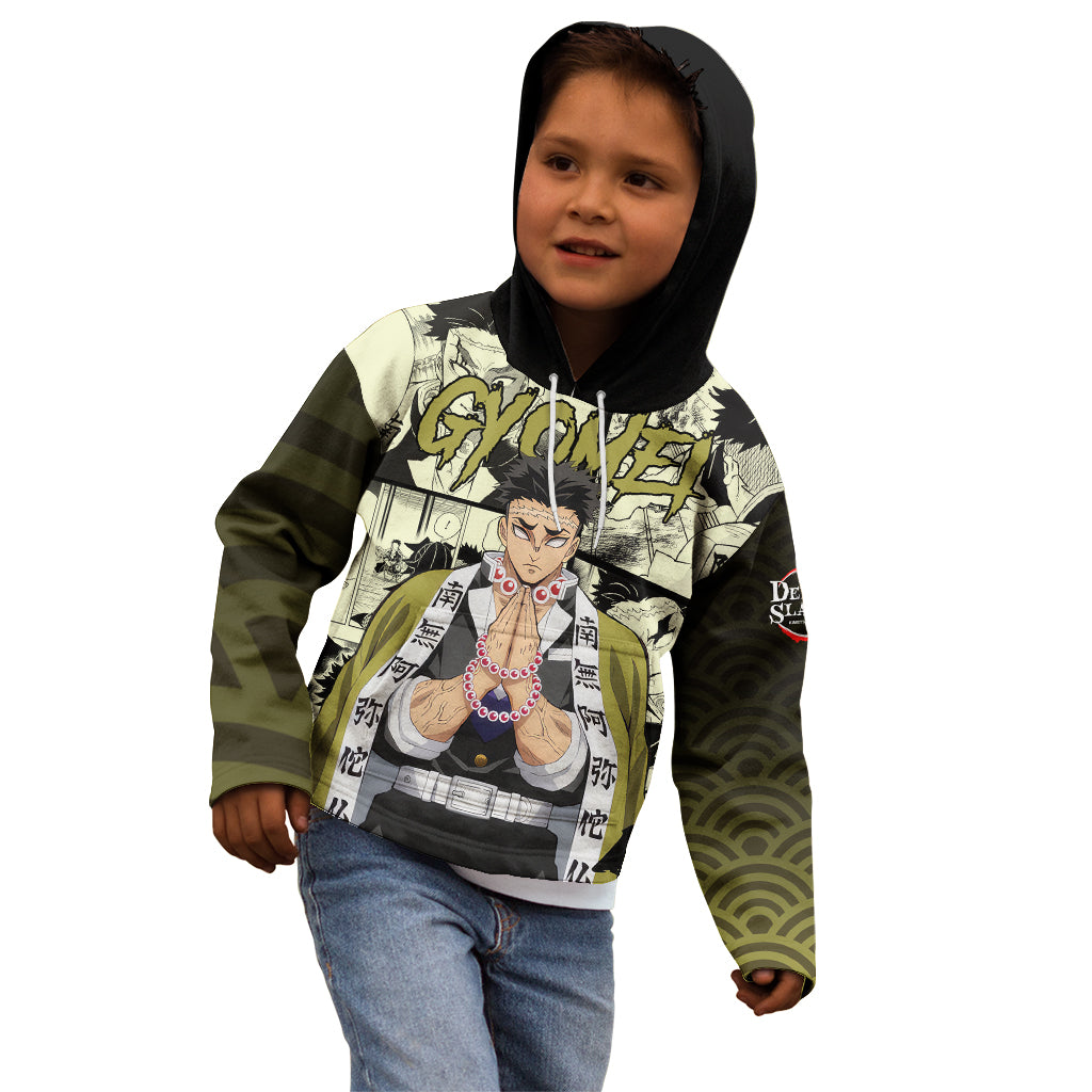 Gyomei Himejima Demon Slayer Kid Hoodie Anime Mix Manga Style