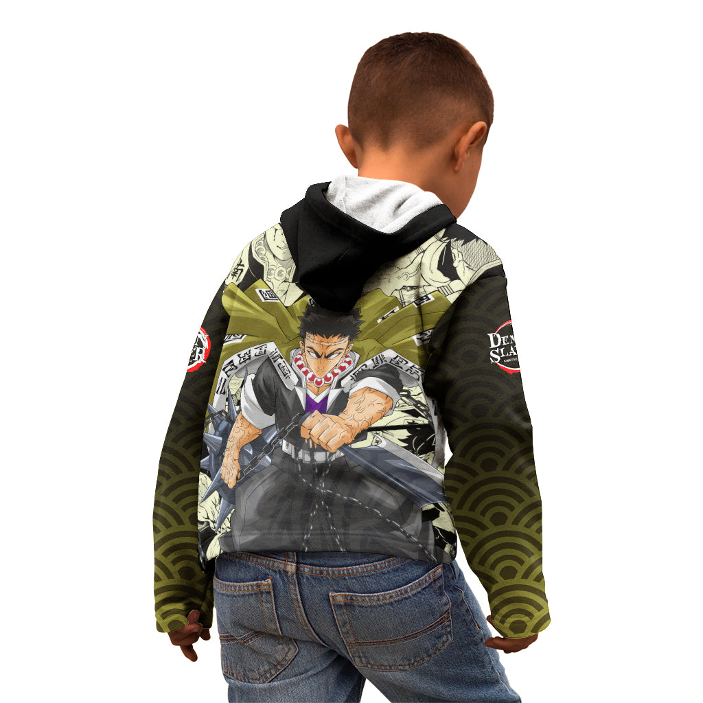 Gyomei Himejima Demon Slayer Kid Hoodie Anime Mix Manga Style