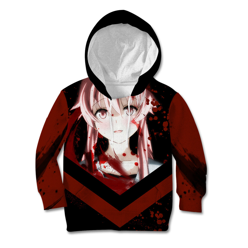 Future Diary Mirai Nikki Kid Hoodie Yuno Gasai