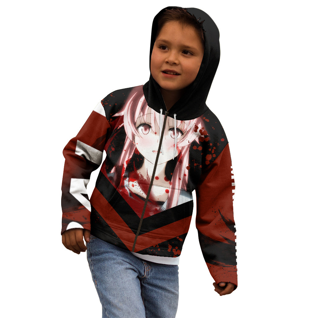 Future Diary Mirai Nikki Kid Hoodie Yuno Gasai