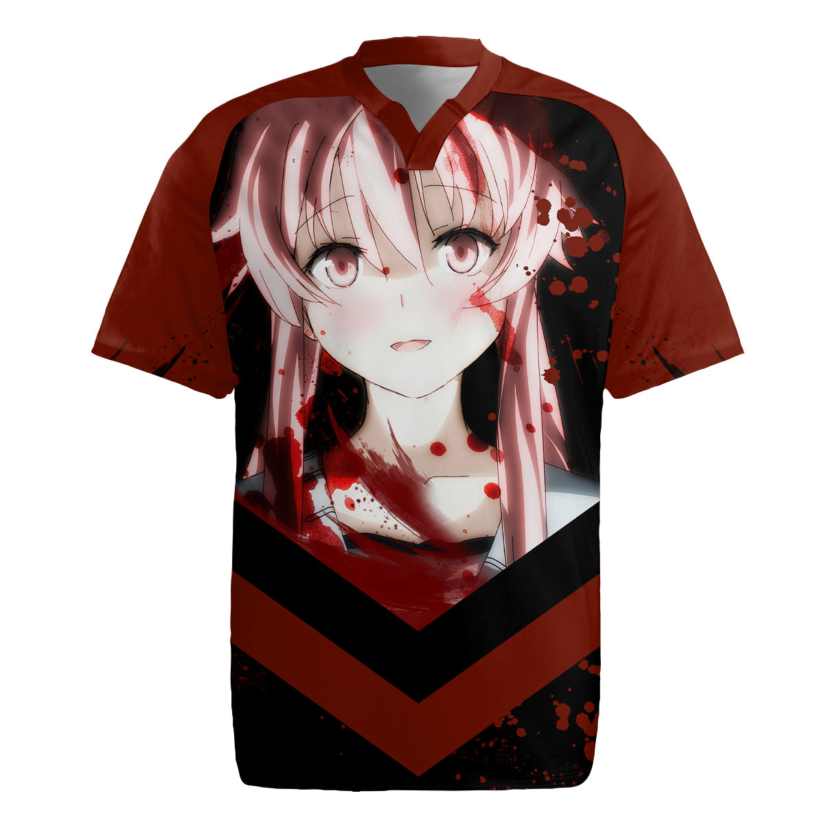 Future Diary Mirai Nikki Rugby Jersey Yuno Gasai