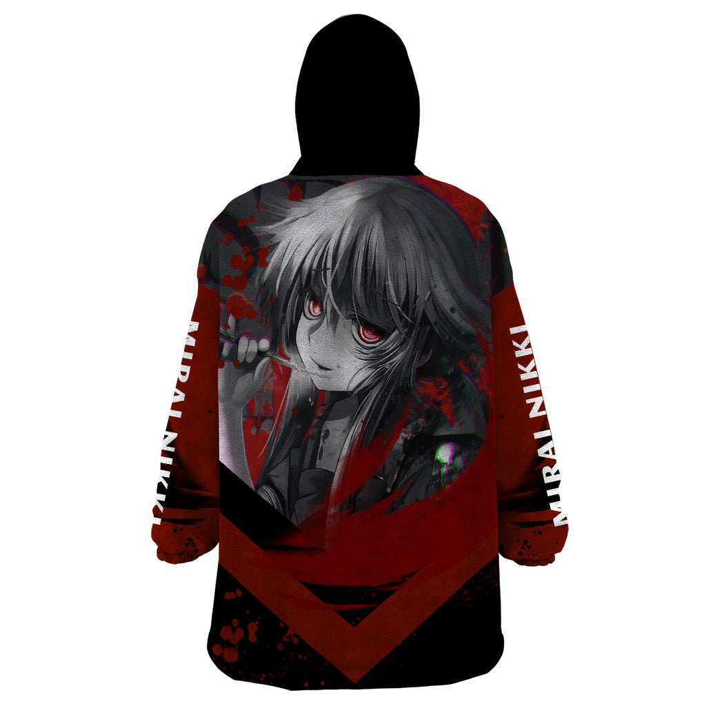 Future Diary Mirai Nikki Wearable Blanket Hoodie Yuno Gasai