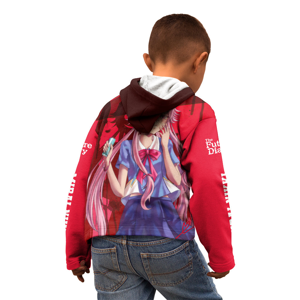 Yuno Gasai Future Diary Mirai Nikki Kid Hoodie Anime Style