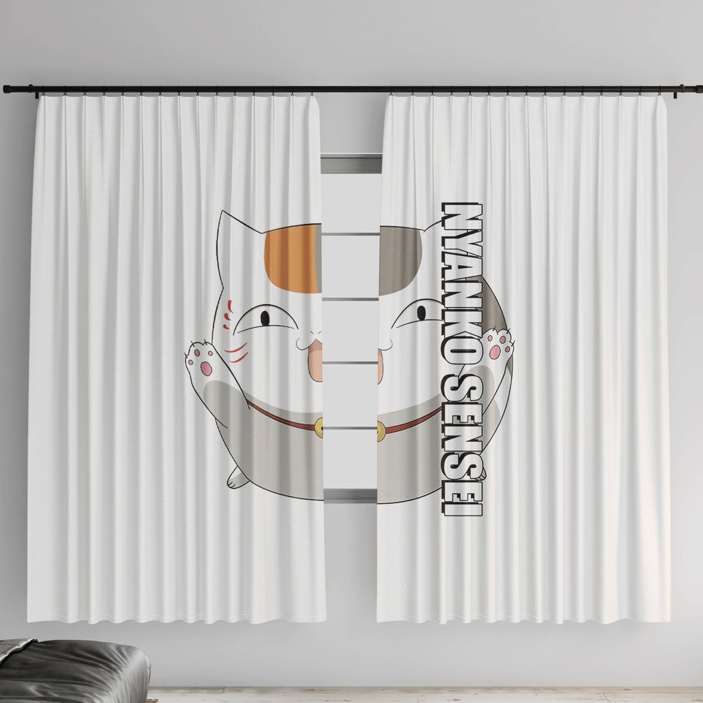 Nyanko Sensei Madara - Natsume Yuujinchou Window Curtain Anime Style