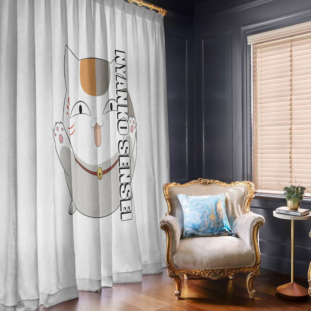 Nyanko Sensei Madara - Natsume Yuujinchou Window Curtain Anime Style