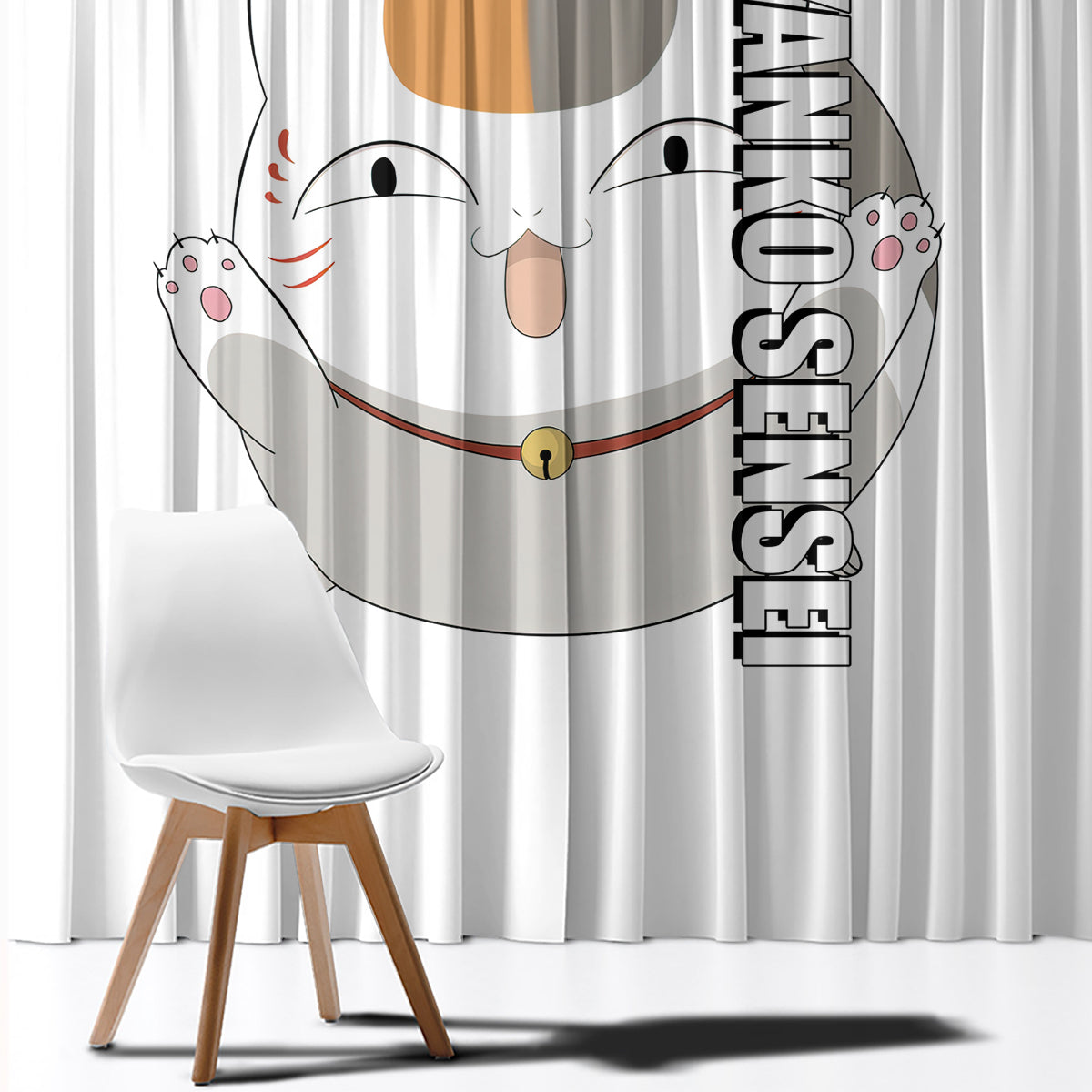 Nyanko Sensei Madara - Natsume Yuujinchou Window Curtain Anime Style