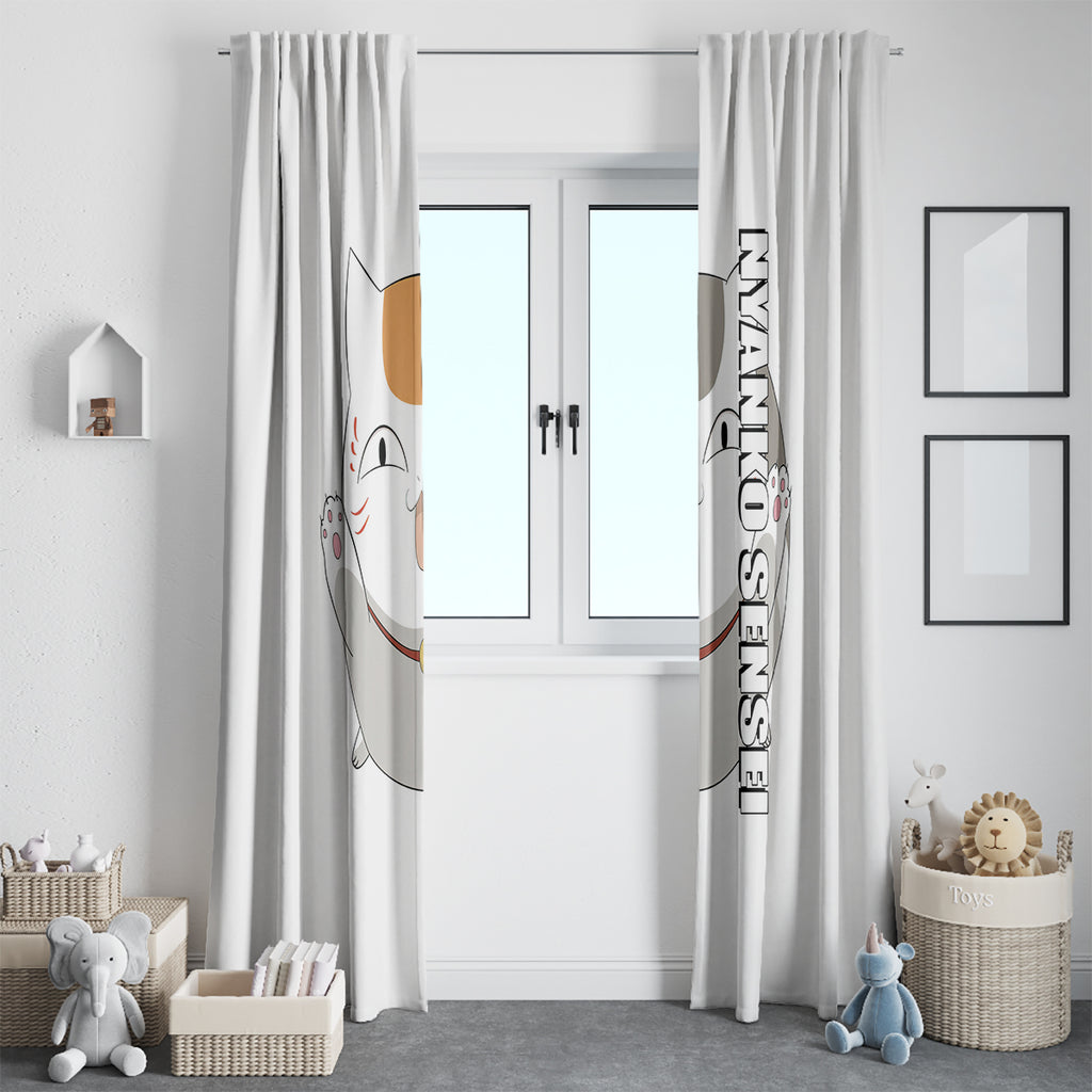 Nyanko Sensei Madara - Natsume Yuujinchou Window Curtain Anime Style