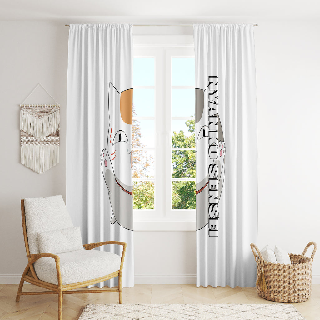 Nyanko Sensei Madara - Natsume Yuujinchou Window Curtain Anime Style