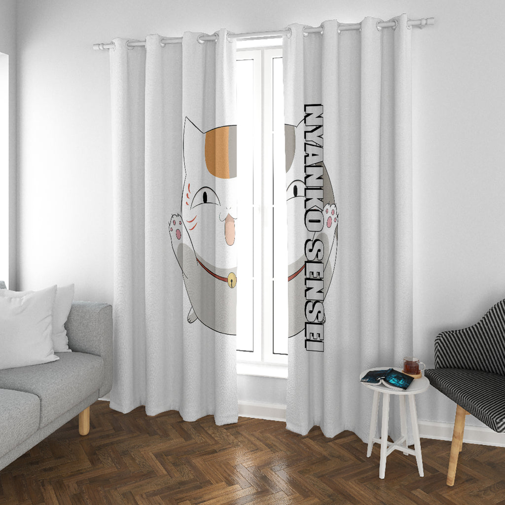 Nyanko Sensei Madara - Natsume Yuujinchou Window Curtain Anime Style