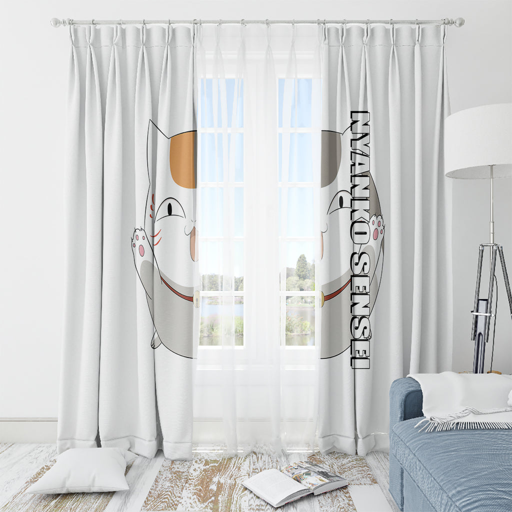 Nyanko Sensei Madara - Natsume Yuujinchou Window Curtain Anime Style