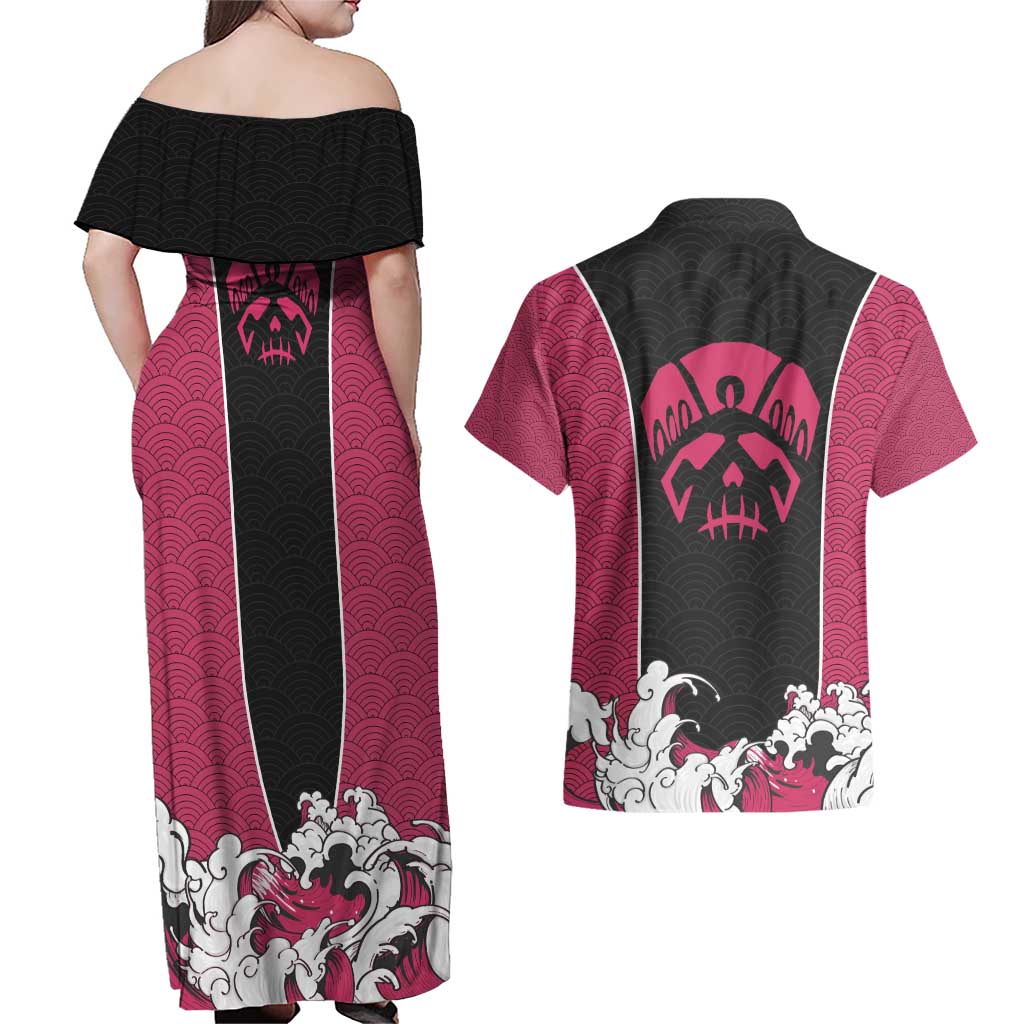 Charlotte Katakuri - One Piece Couples Matching Off Shoulder Maxi Dress and Hawaiian Shirt Anime Japan Pattern Style