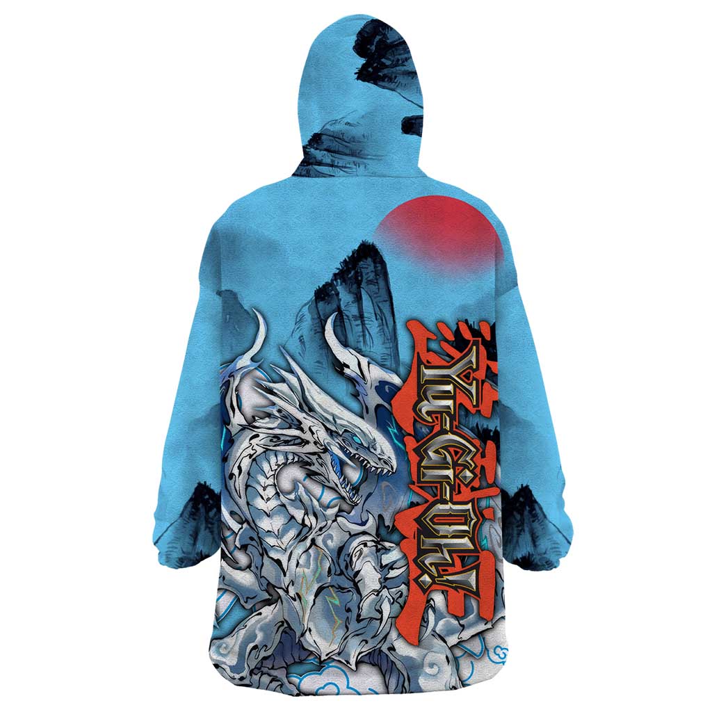 Blue-Eyes White Dragon Wearable Blanket Hoodie Anime Japan Art Style