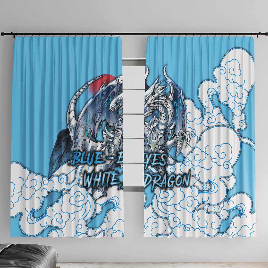 Blue-Eyes White Dragon Window Curtain Anime Japan Art Style