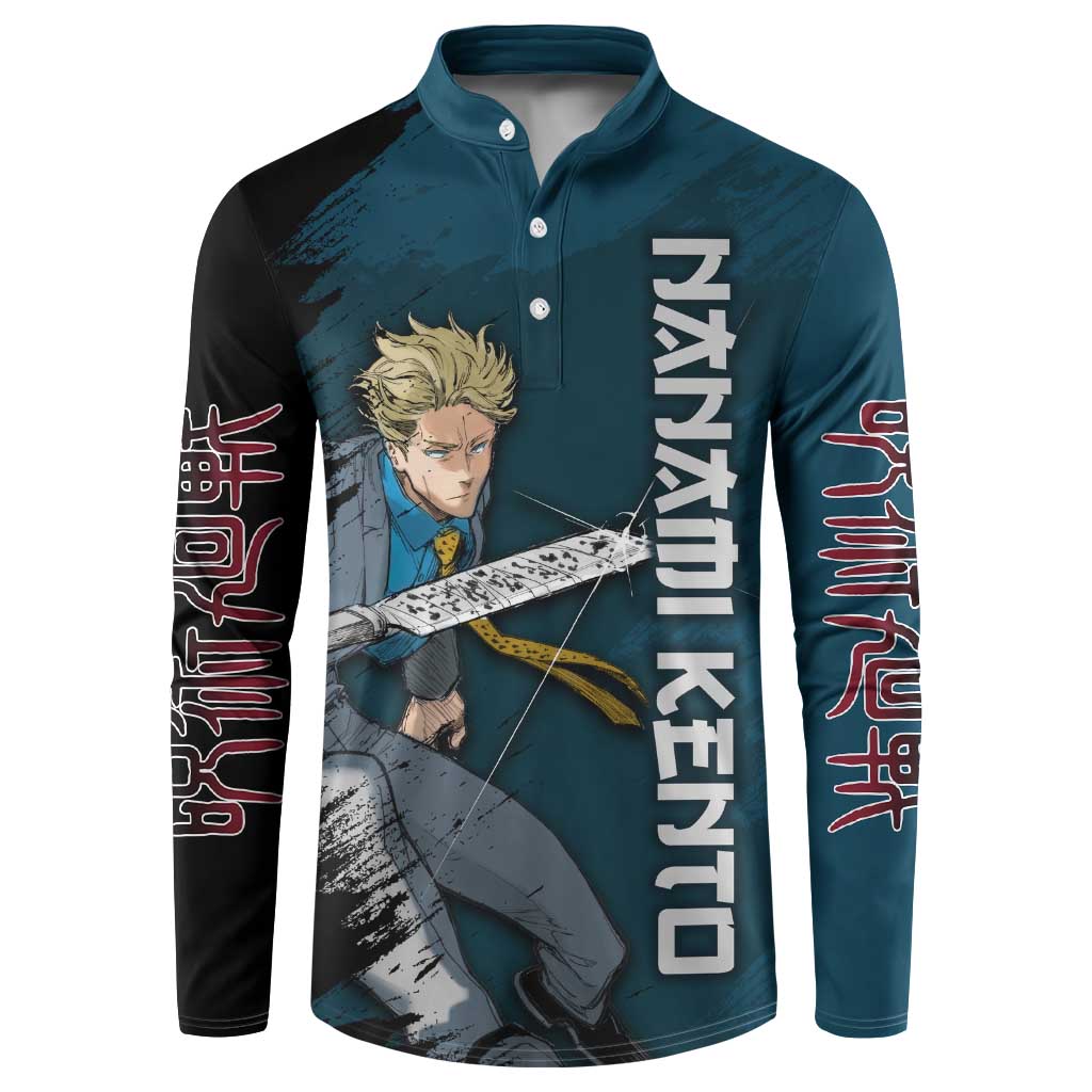 Nanami Kento - Jujutsu Kaisen Button Sweatshirt Anime Mix Manga Style