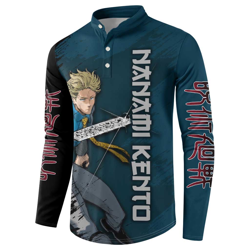 Nanami Kento - Jujutsu Kaisen Button Sweatshirt Anime Mix Manga Style