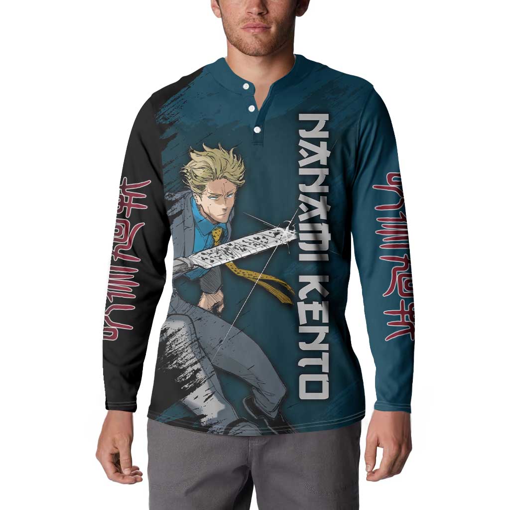 Nanami Kento - Jujutsu Kaisen Button Sweatshirt Anime Mix Manga Style