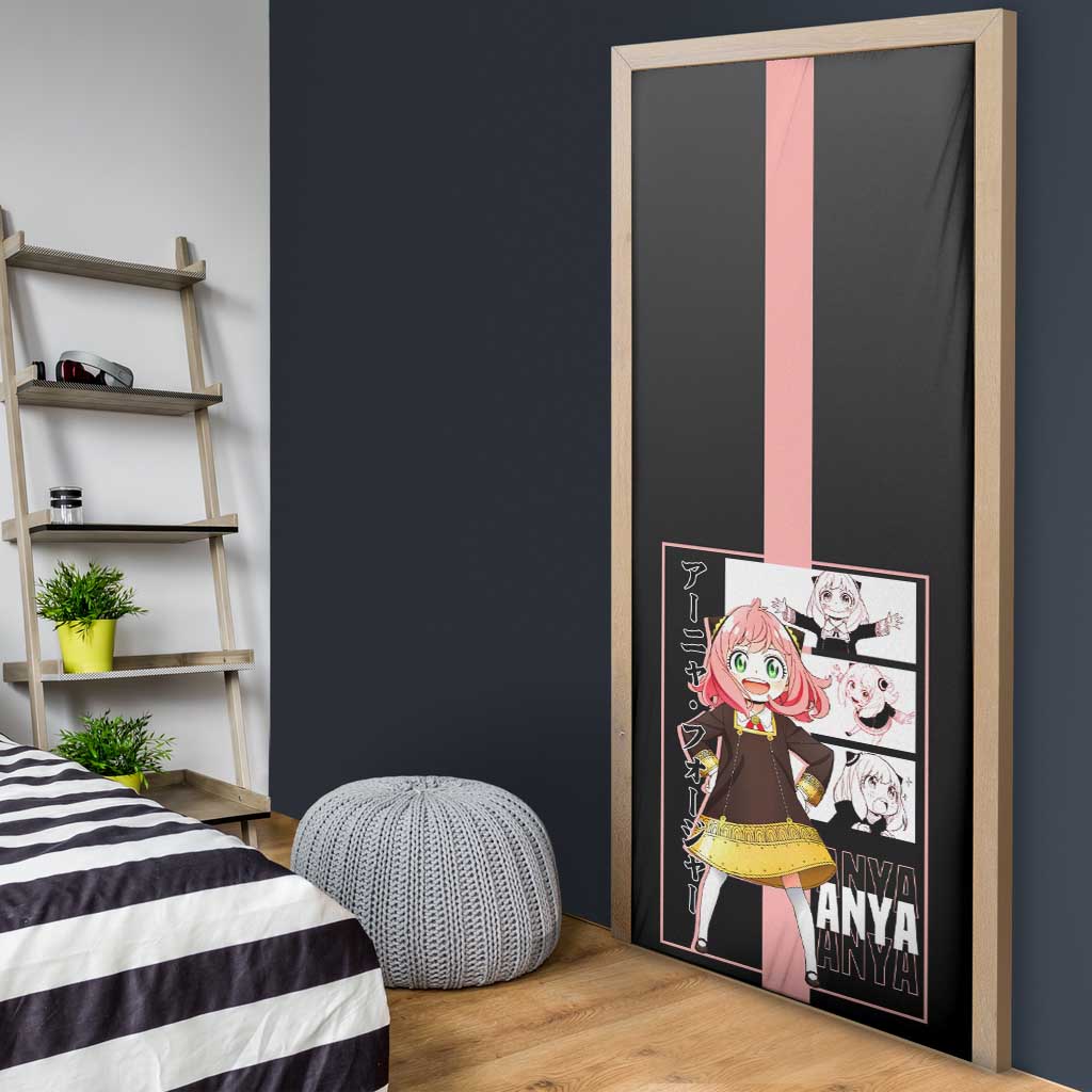 Anya Forger Spy x Family Door Cover with Cute Expression and Playful Design - The Mazicc
