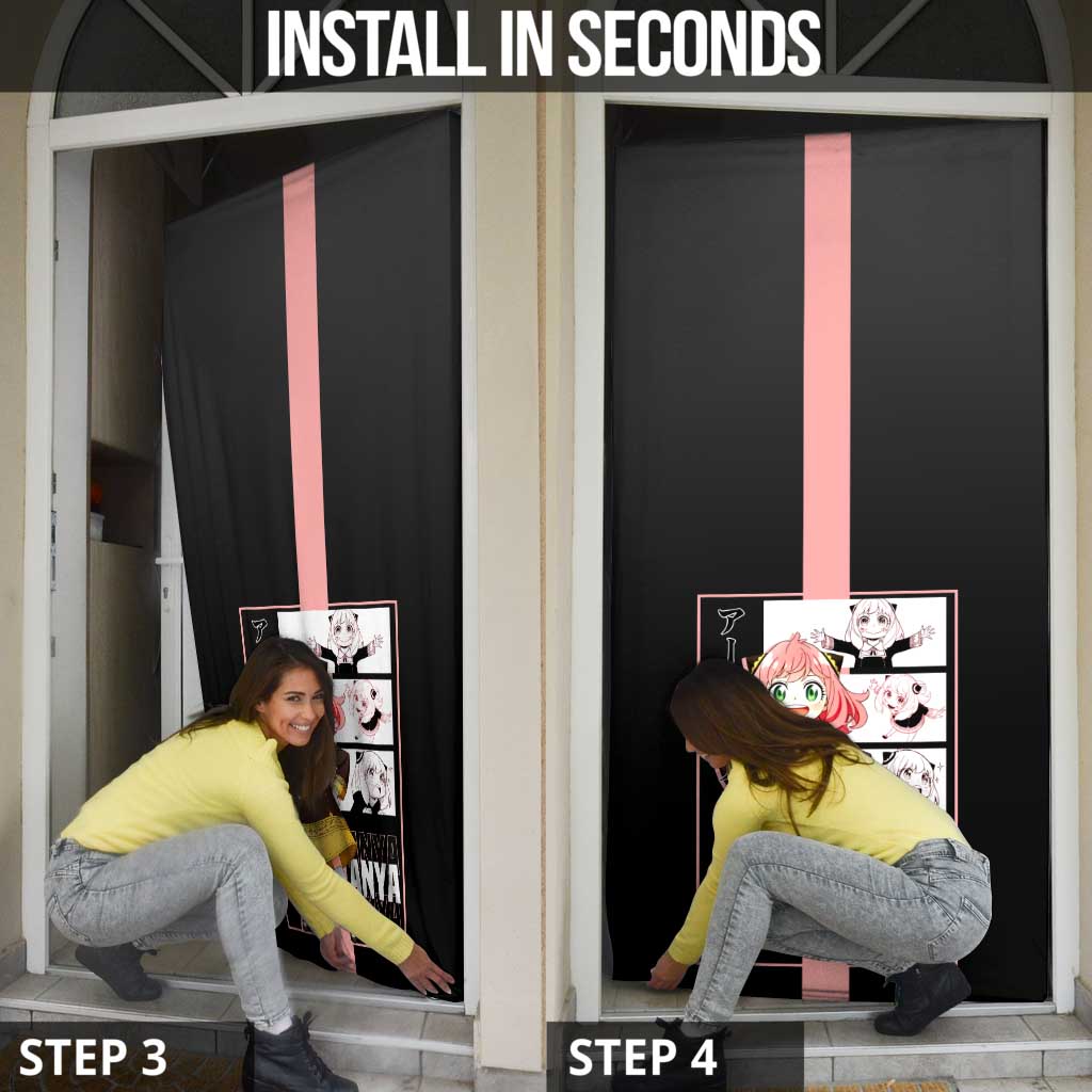 Anya Forger Spy x Family Door Cover with Cute Expression and Playful Design - The Mazicc