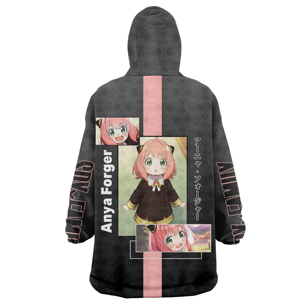 Anya Forger Spy x Family Wearable Blanket Hoodie with Cute Expression and Playful Design - The Mazicc