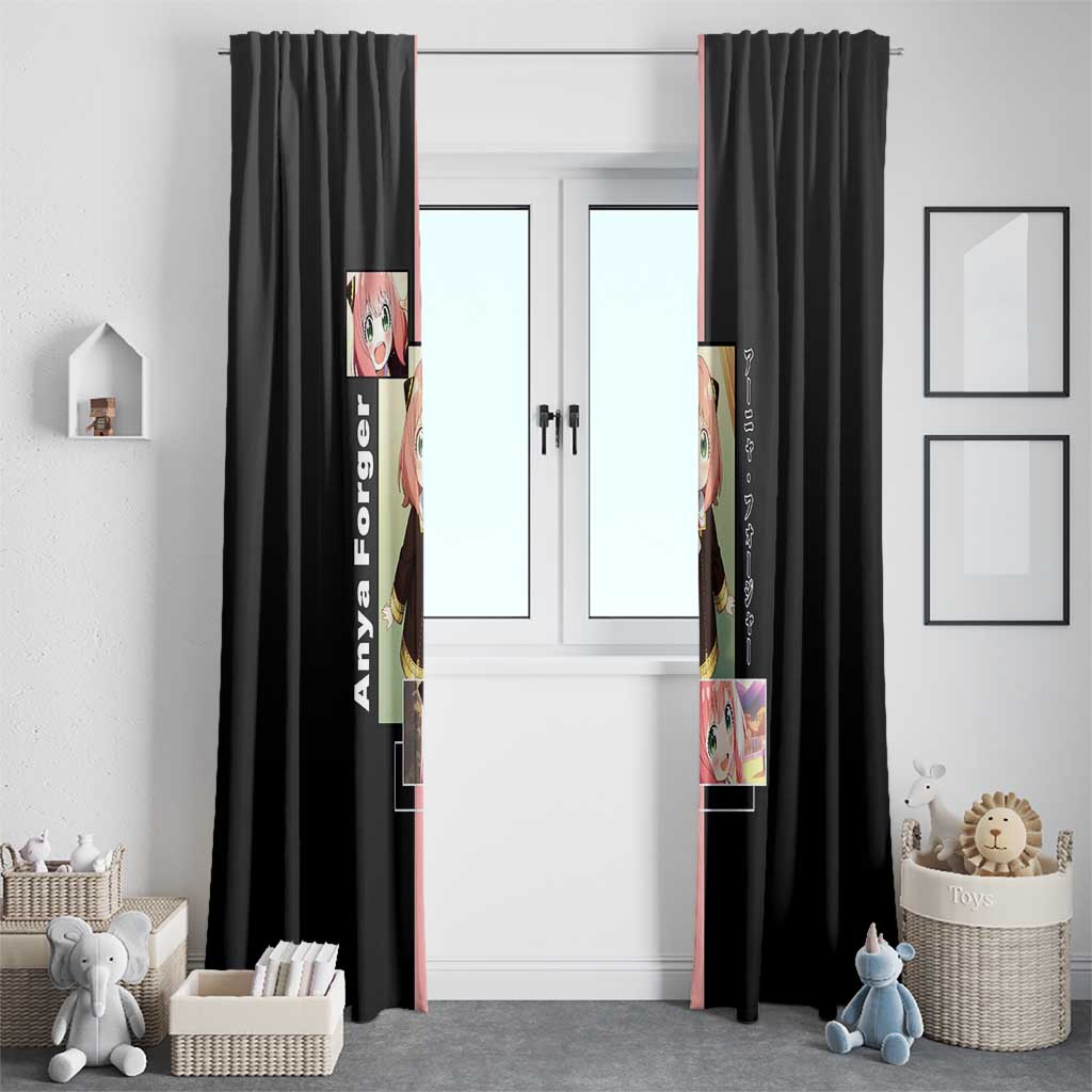 Anya Forger Spy x Family Window Curtain with Cute Expression and Playful Design - The Mazicc