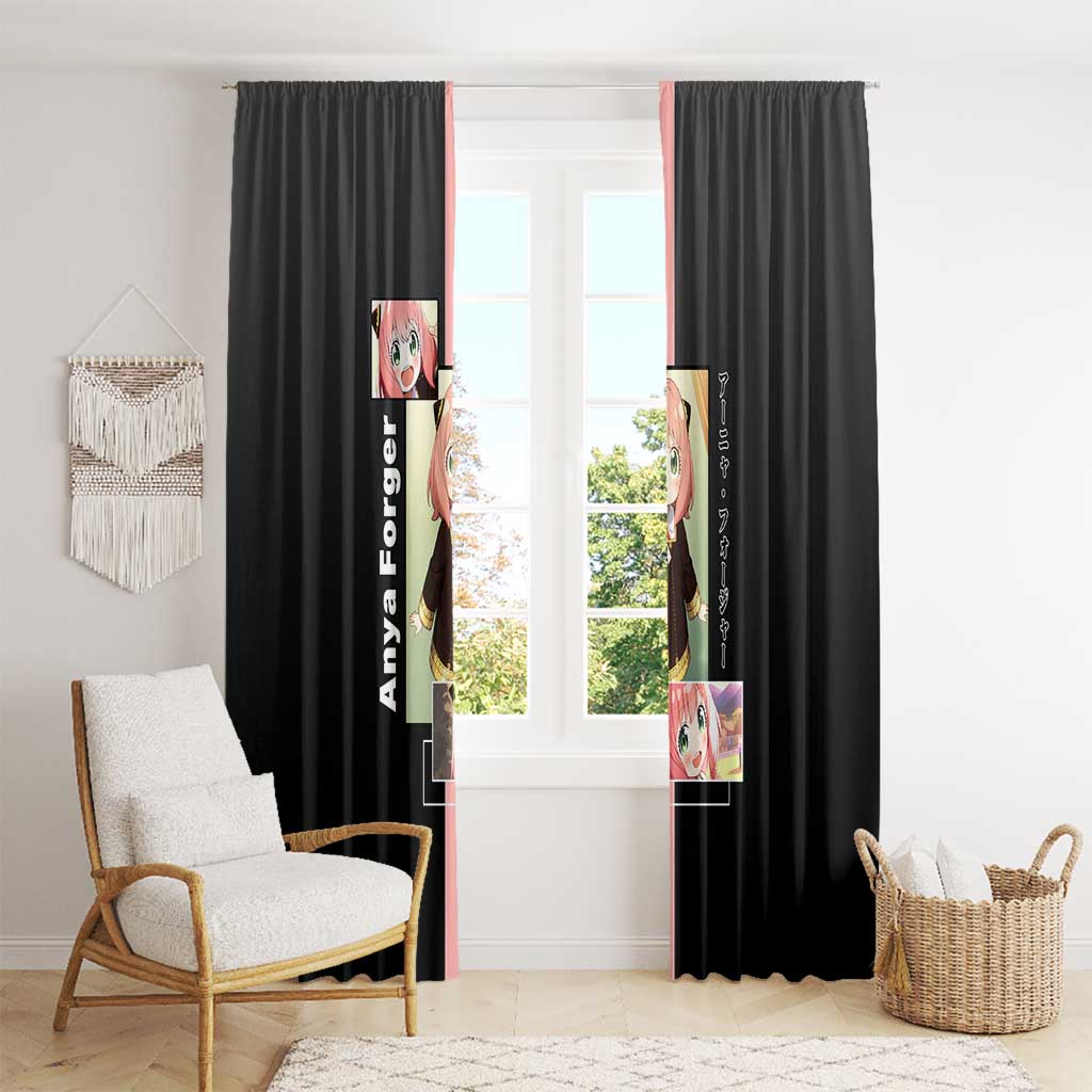 Anya Forger Spy x Family Window Curtain with Cute Expression and Playful Design - The Mazicc