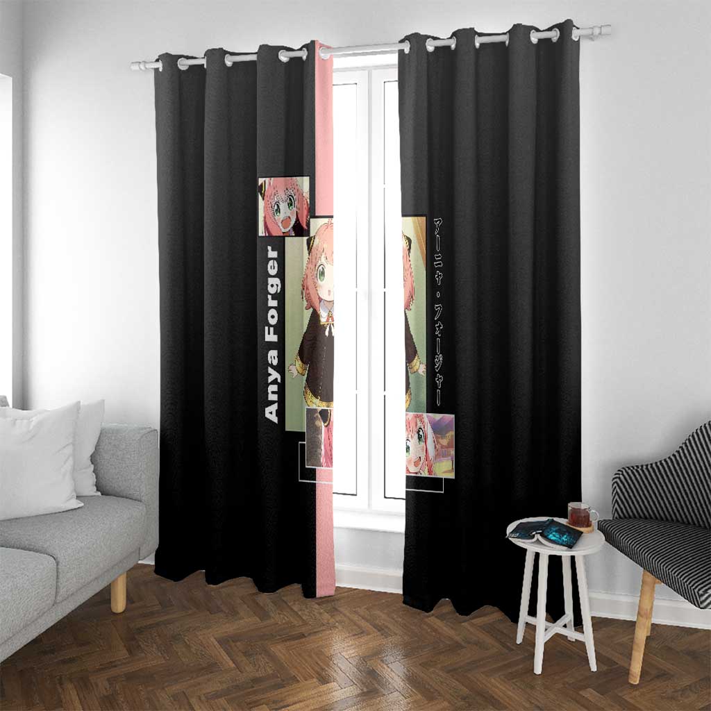 Anya Forger Spy x Family Window Curtain with Cute Expression and Playful Design - The Mazicc