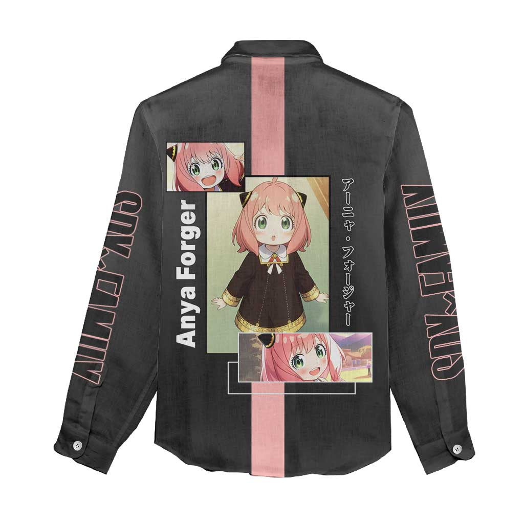 Anya Forger Spy x Family Women Casual Shirt with Cute Expression and Playful Design - The Mazicc