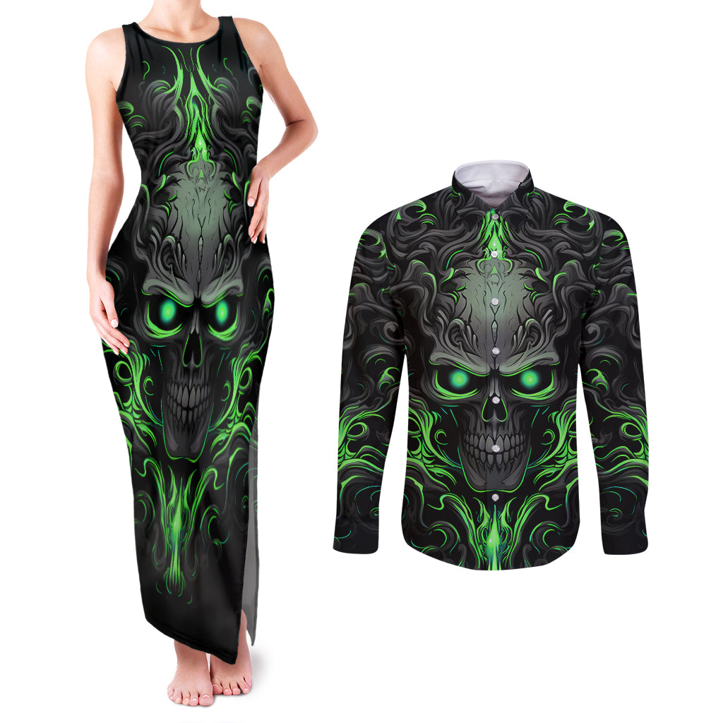 i-may-not-be-perfect-but-at-least-im-not-you-skull-couples-matching-tank-maxi-dress-and-long-sleeve-button-shirts