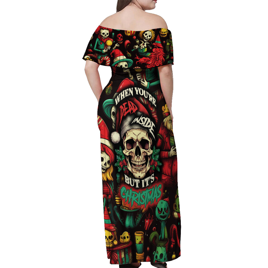 skull-christmas-off-shoulder-maxi-dress-when-youre-dead-inside-but-its-christmas