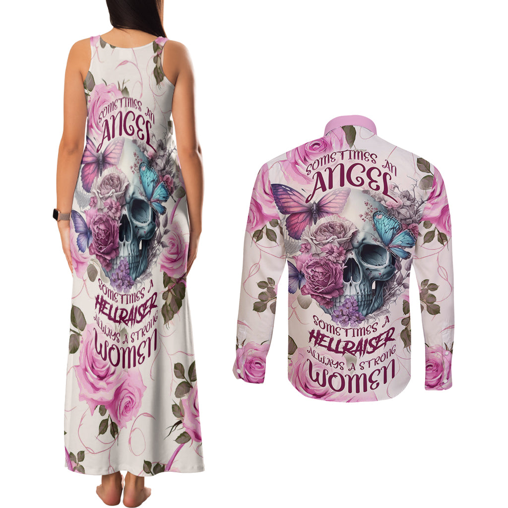 women-skull-couples-matching-tank-maxi-dress-and-long-sleeve-button-shirts-some-time-an-angel-hellraiser-always-a-strong-women