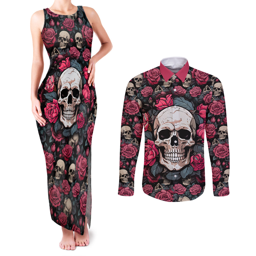 judge-me-when-yours-perfect-otherwise-shut-up-skull-couples-matching-tank-maxi-dress-and-long-sleeve-button-shirts