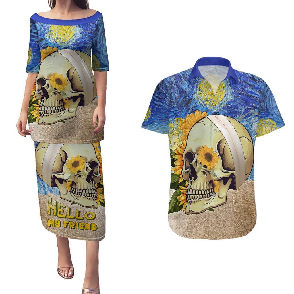 van-gogh-style-skull-couples-matching-puletasi-dress-and-hawaiian-shirt-hello-my-friend