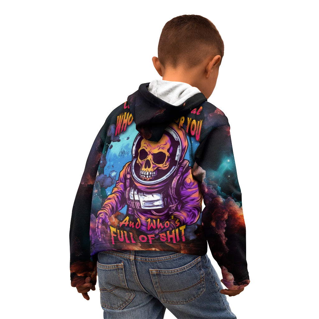 time-will-reveal-whos-there-for-you-and-whos-full-of-shit-kid-hoodie