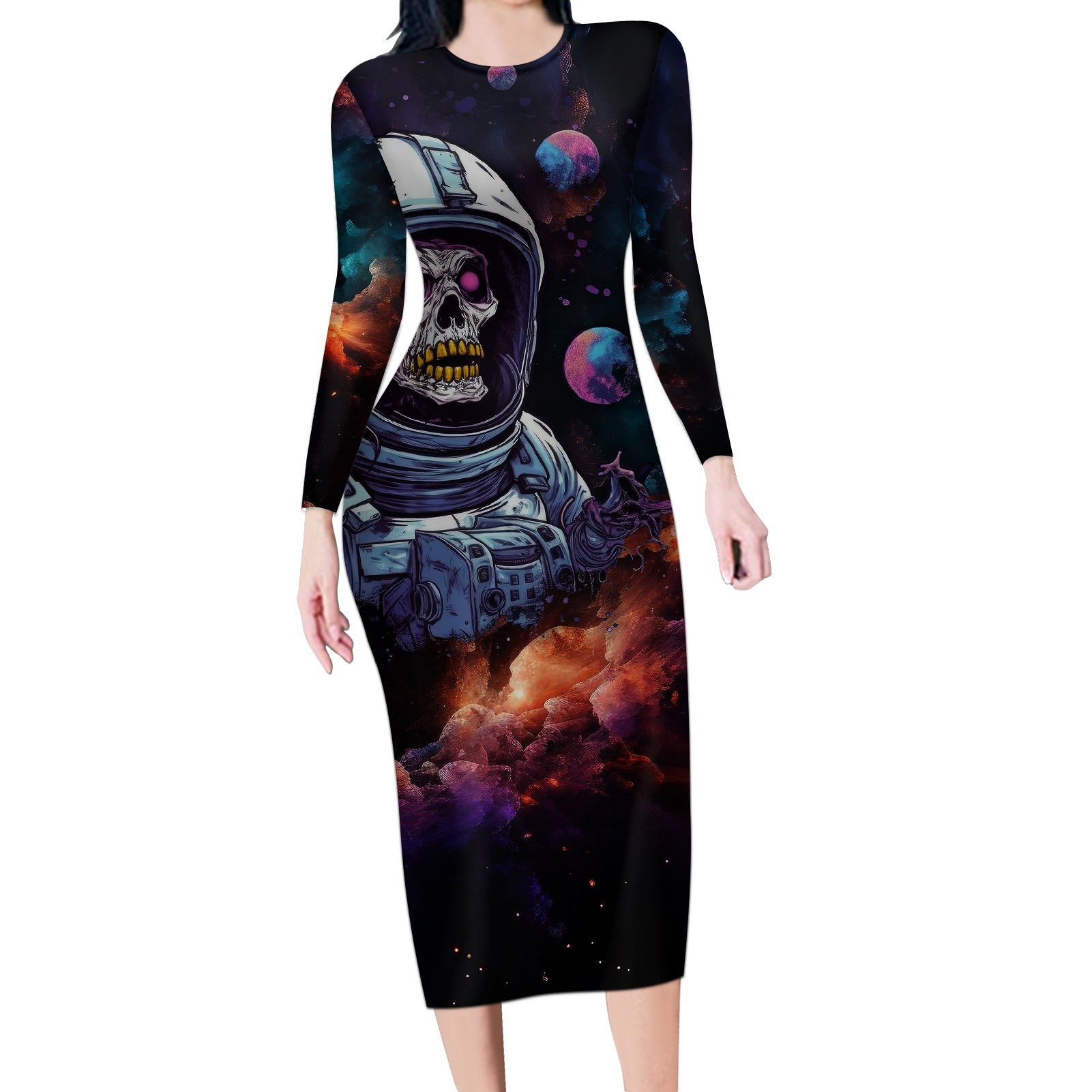 time-will-reveal-whos-there-for-you-and-whos-full-of-shit-long-sleeve-bodycon-dress