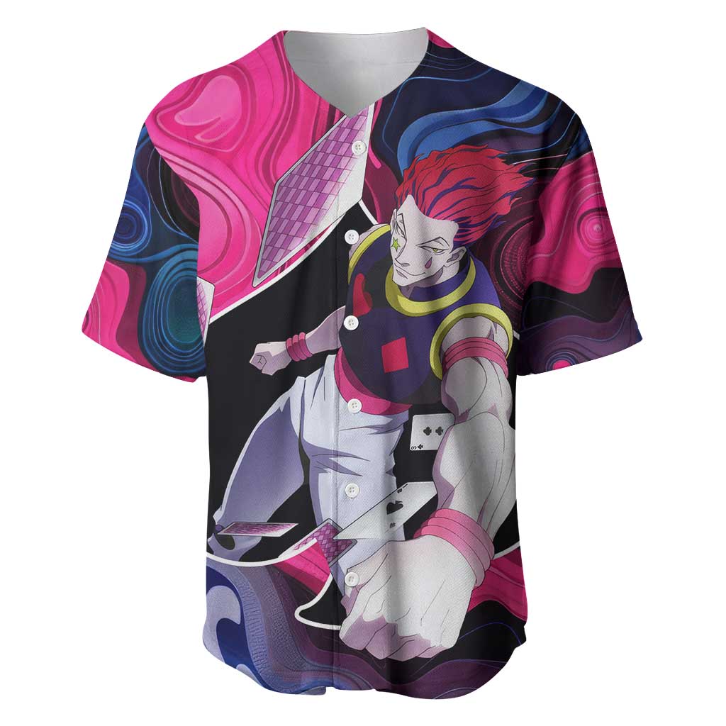 Mystic Faces Hisoka Hunter X Hunter Baseball Jersey Anime Mix Hippie Style - The Mazicc