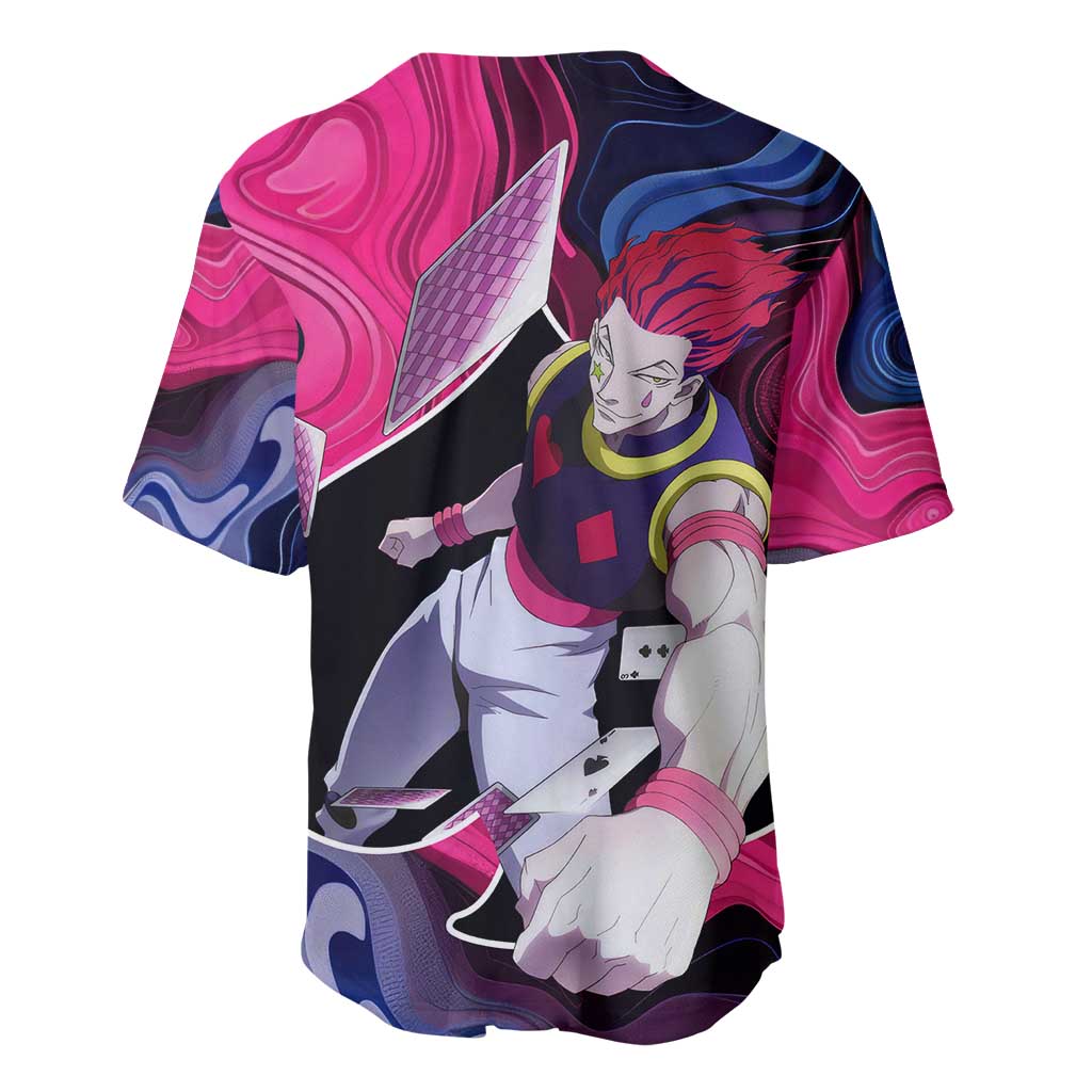 Mystic Faces Hisoka Hunter X Hunter Baseball Jersey Anime Mix Hippie Style - The Mazicc