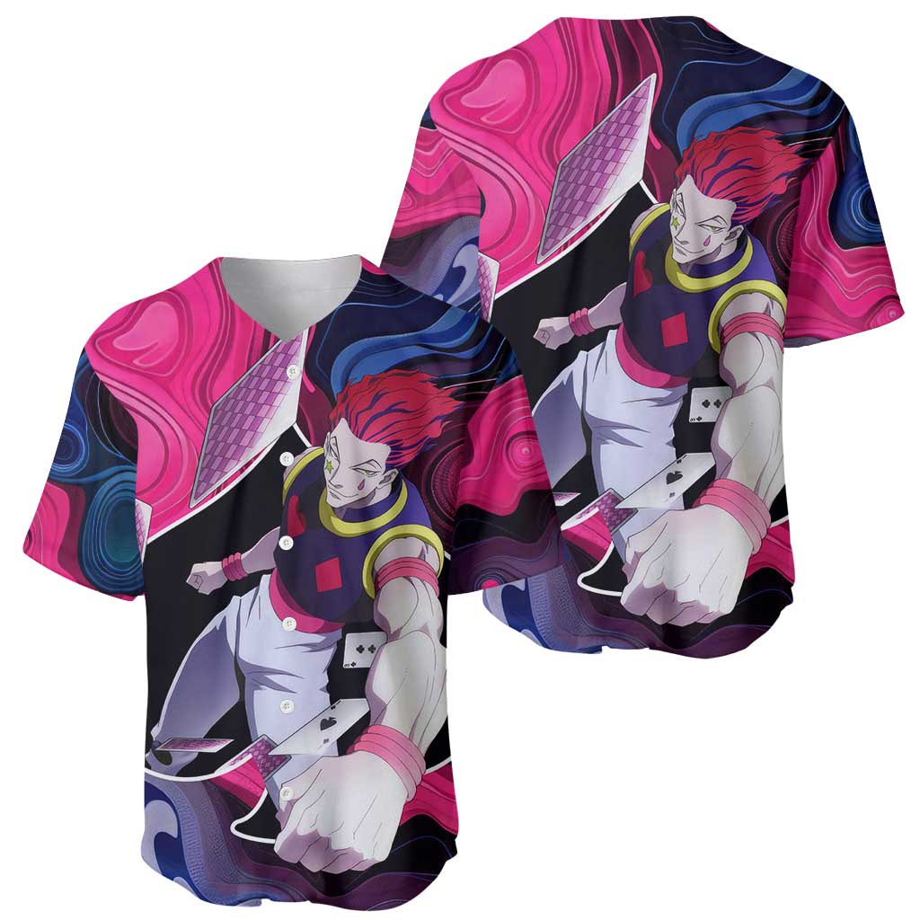 Mystic Faces Hisoka Hunter X Hunter Baseball Jersey Anime Mix Hippie Style - The Mazicc