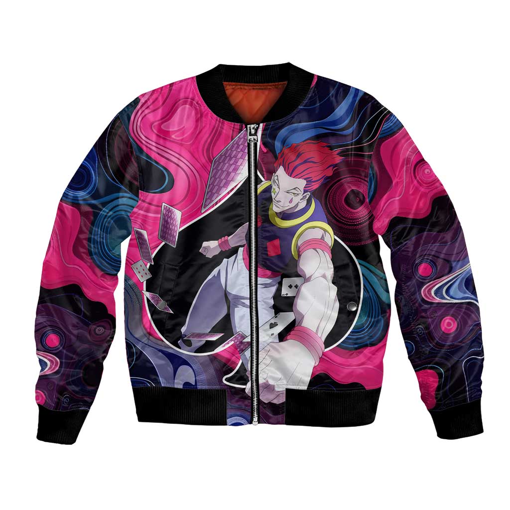 Mystic Faces Hisoka Hunter X Hunter Bomber Jacket Anime Mix Hippie Style - The Mazicc