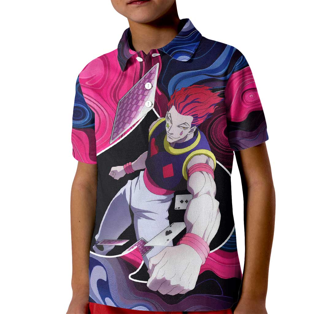 Mystic Faces Hisoka Hunter X Hunter Kid Polo Shirt Anime Mix Hippie Style - The Mazicc