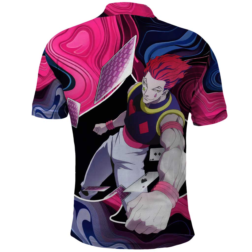 Mystic Faces Hisoka Hunter X Hunter Polo Shirt Anime Mix Hippie Style - The Mazicc