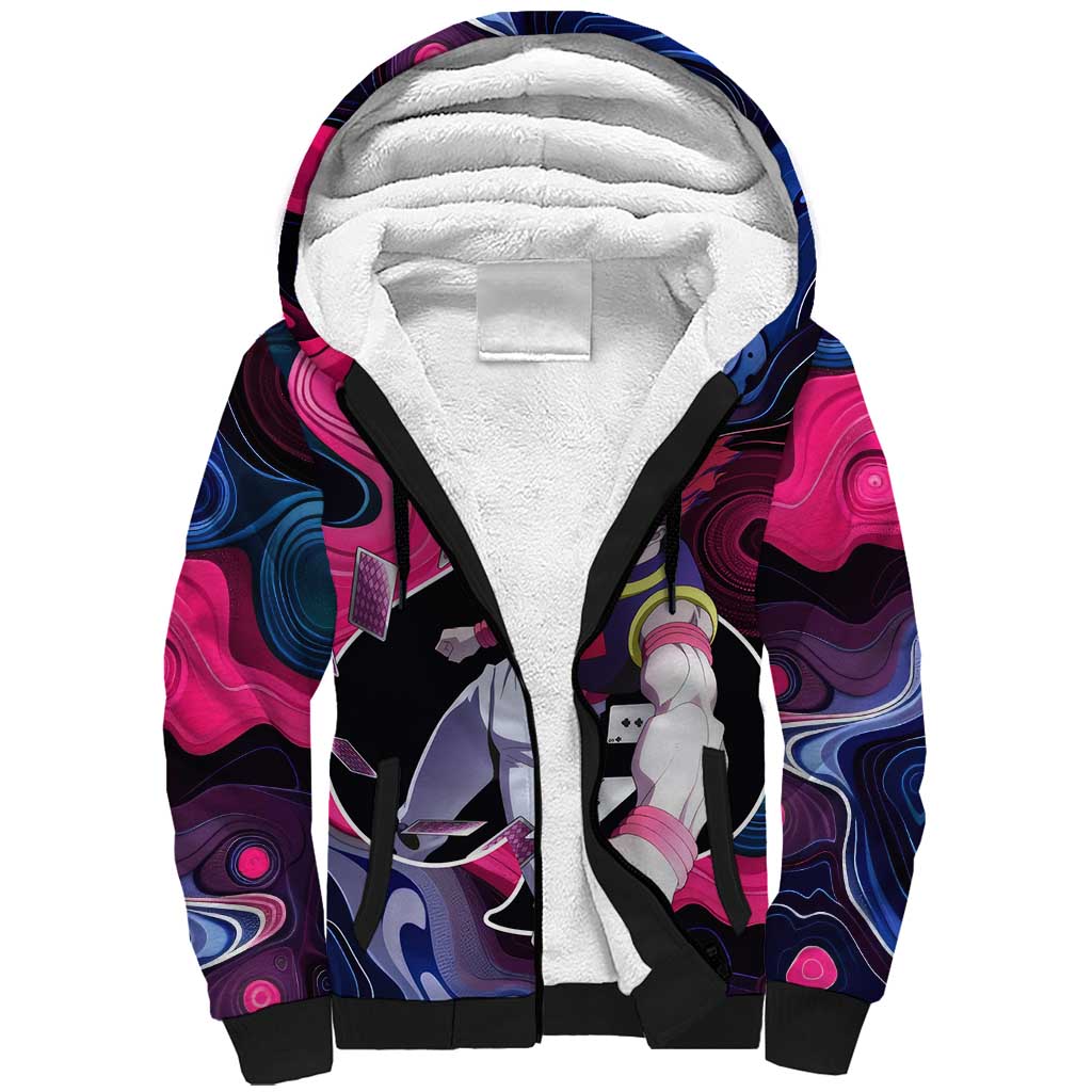 Mystic Faces Hisoka Hunter X Hunter Sherpa Hoodie Anime Mix Hippie Style - The Mazicc