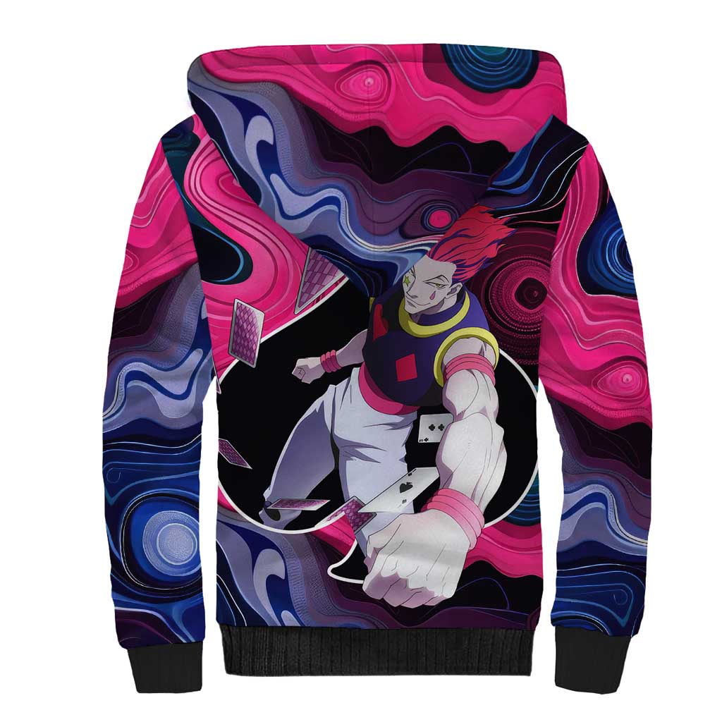 Mystic Faces Hisoka Hunter X Hunter Sherpa Hoodie Anime Mix Hippie Style - The Mazicc