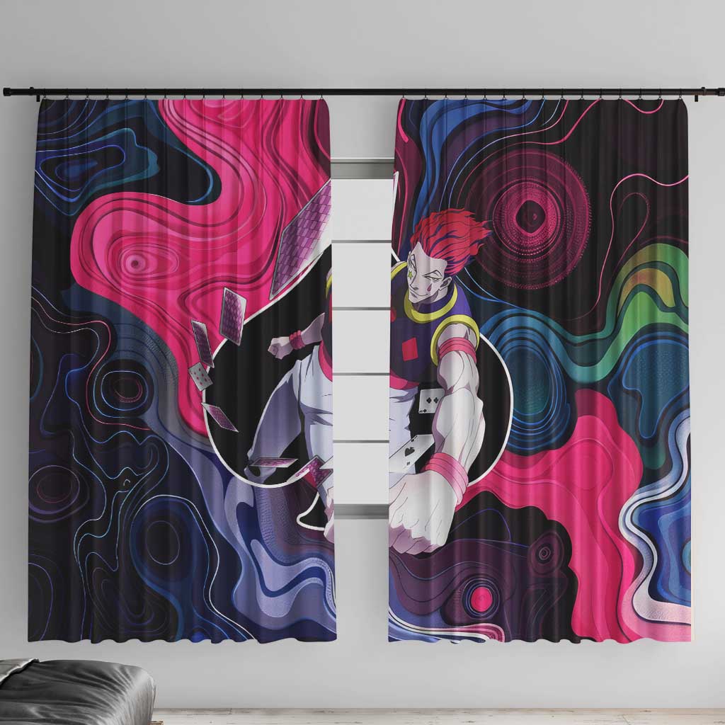 Mystic Faces Hisoka Hunter X Hunter Window Curtain Anime Mix Hippie Style - The Mazicc