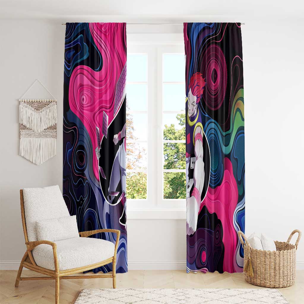 Mystic Faces Hisoka Hunter X Hunter Window Curtain Anime Mix Hippie Style - The Mazicc
