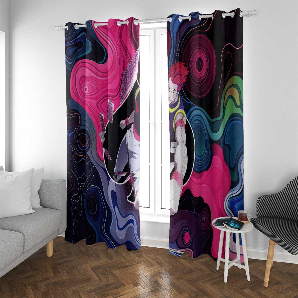 Mystic Faces Hisoka Hunter X Hunter Window Curtain Anime Mix Hippie Style - The Mazicc