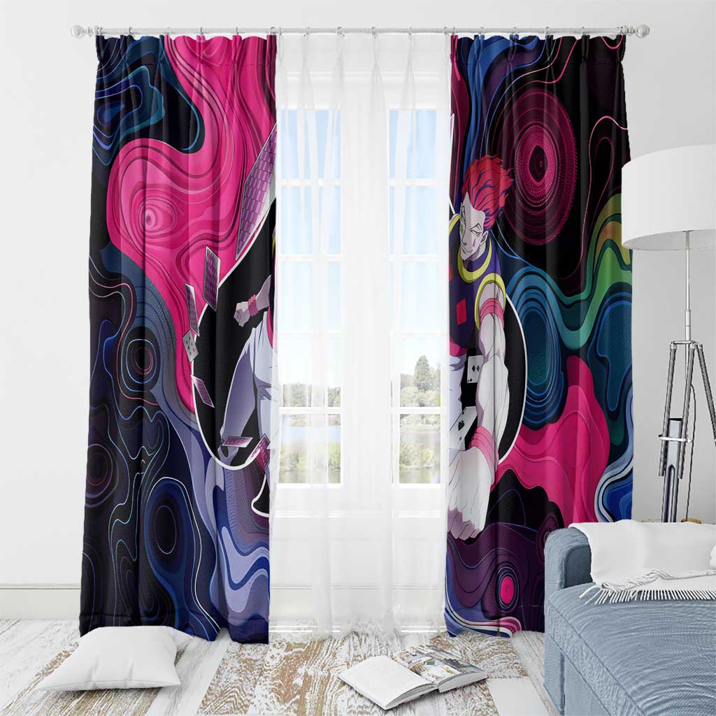 Mystic Faces Hisoka Hunter X Hunter Window Curtain Anime Mix Hippie Style - The Mazicc