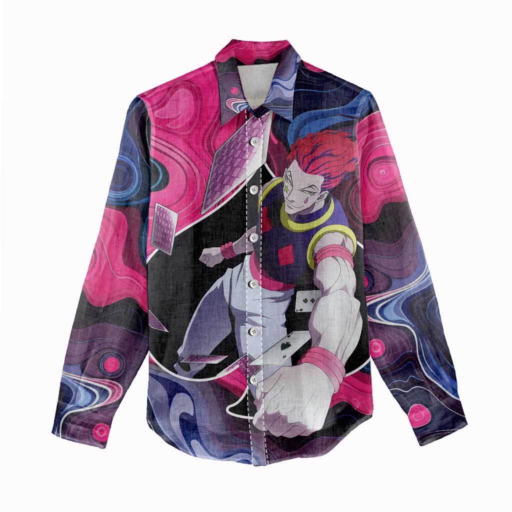 Mystic Faces Hisoka Hunter X Hunter Women Casual Shirt Anime Mix Hippie Style - The Mazicc