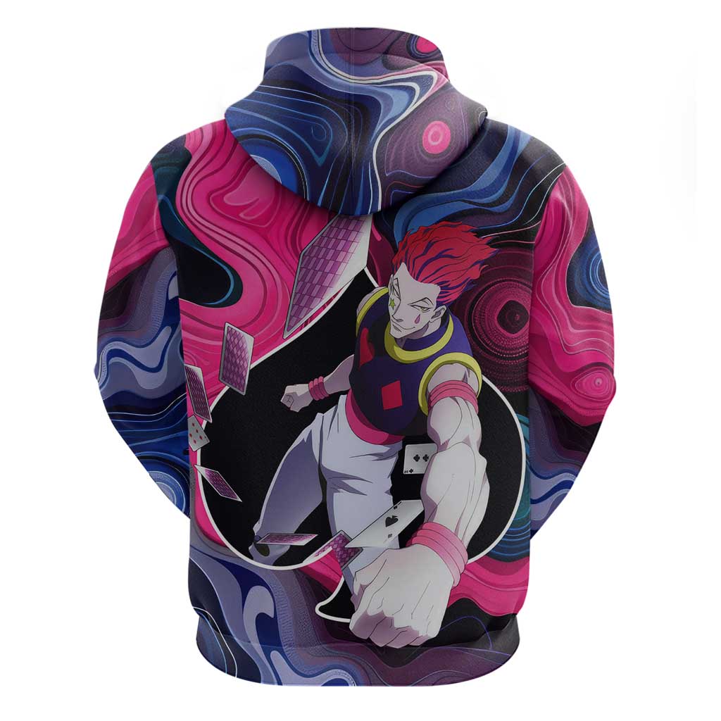Mystic Faces Hisoka Hunter X Hunter Zip Hoodie Anime Mix Hippie Style - The Mazicc