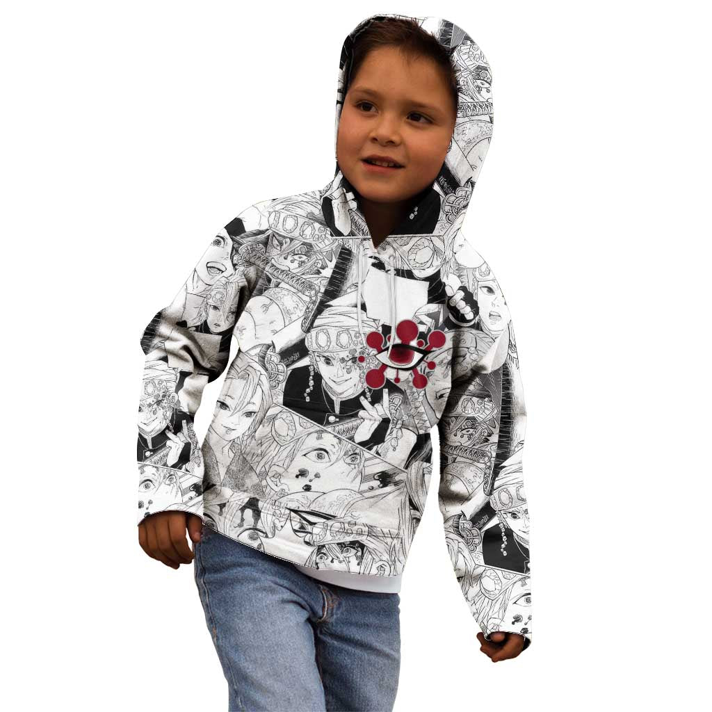Uzui Tengen Manga Collage Demon Slayer Kid Hoodie Anime Style