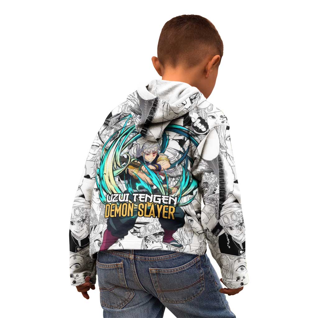 Uzui Tengen Manga Collage Demon Slayer Kid Hoodie Anime Style